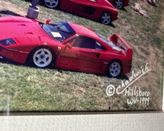 Ferrari Club of America Panoramic Event Print by Douglas Chadwick