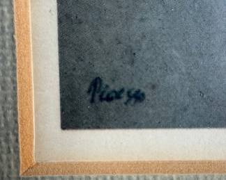 Picasso Style Blue Boy Print