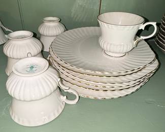 Crown Staffordshire Style Fluted Bone China Teaware