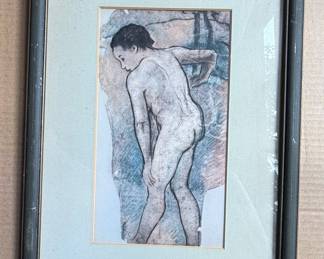 Paul Gauguin Style Breton Bather Print