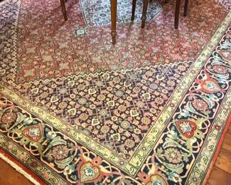 Tabriz Style Hand-Knotted Wool Rug
