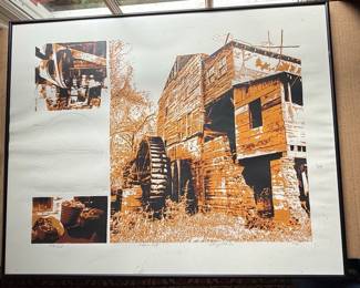 Johnny Johnson "Swan's Mill" Serigraph