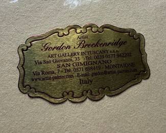 Gordon Breckenridge Tuscan Landscape Prints