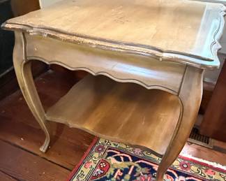 Ethan Allen French Country Style Two-Tier Side Table