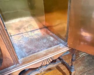 Vintage Smoking Stand Humidor Cabinet