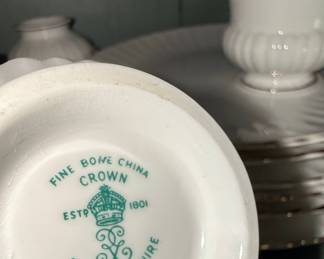 Crown Staffordshire Style Fluted Bone China Teaware