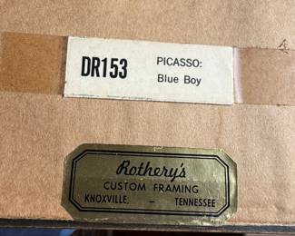Picasso Style Blue Boy Print