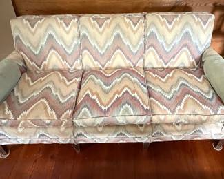 Mid-Century Modern Style Chevron Sofa