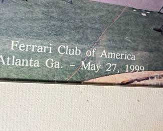 Ferrari Club of America Panoramic Event Print by Douglas Chadwick