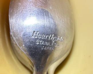 Hearthside Stainless Steel Flatware with Faux Wood Handles