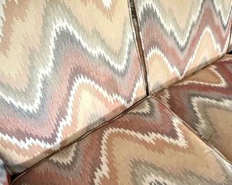 Mid-Century Modern Style Chevron Sofa