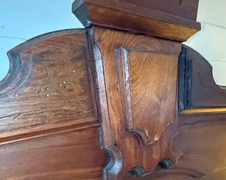 Victorian Eastlake Style Walnut Bed