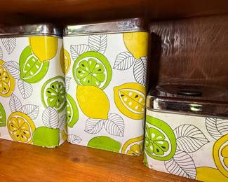 Lincoln BeautyWare Lemon Lime Canister Set