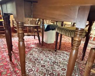 Jacobean Style Turned Leg Dining Table