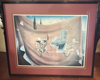 Salvador Dali Style "Musical Tempest" Print