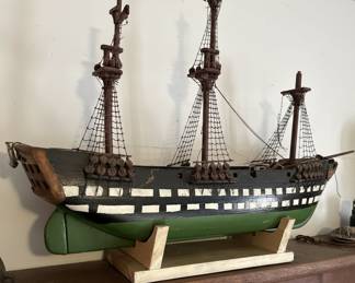 USS Constitution Style Tall Ship Model