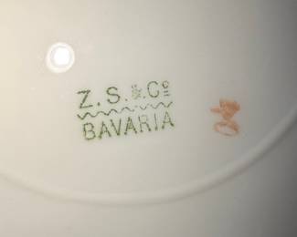 Z.S. & Co. Bavaria Porcelain Dinnerware Set - Pink Roses & Gold Trim