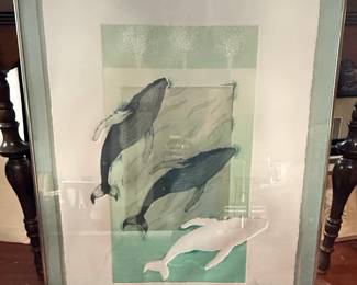 Pamela D. Longobardi Signed Limited Edition Whale Print