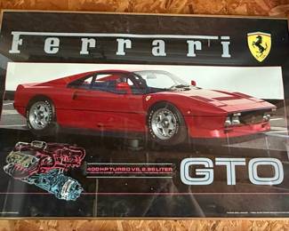 1985 Auto Trend Graphics Ferrari 288 GTO Poster