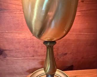 Hollywood Regency Style Brass Urn Table Lamp