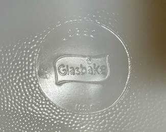 Glasbake "Herb Garden" Style Divided Casserole Dish
