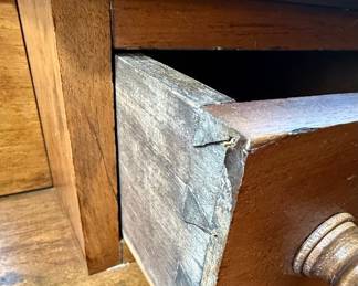 19th Century English Pine Chest of Drawers with Hutch