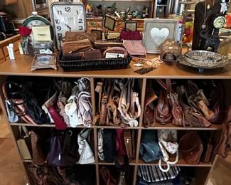 Purses, wallets, decor