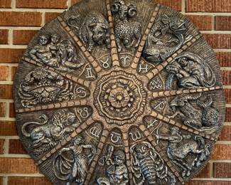 Vintage astrological wall art