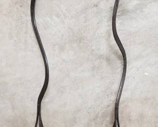 Lot # : 167 - Pair of vintage floor candle holders