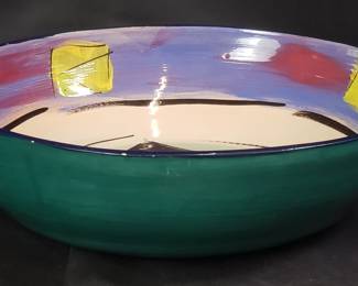 165 Lot 497 Signed art pottery bowl