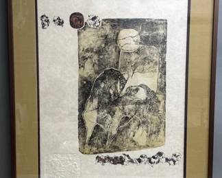 074 Lot 490 Hoi Lebadang Signed lithograph