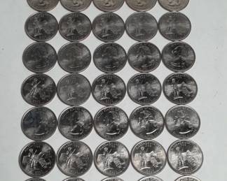 Lot # : 355h - 2003 uncirculated Massachusetts D state quarters