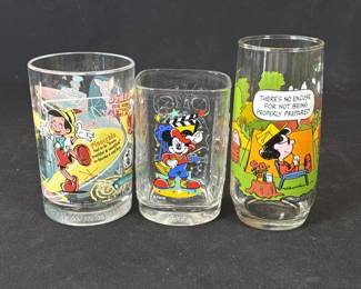 Lot # : 315h - Lot of 3 vintage glasses