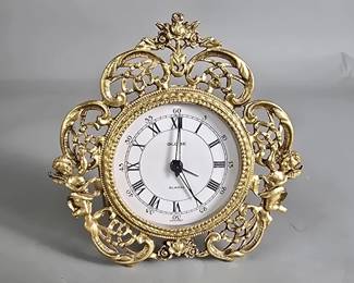 Lot # : 19 - Globe German manual-wind table clock