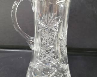 Lot # : 360 - Vintage crystal pitcher