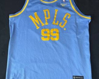 Lot # : 422h - George Mikan Minneapolis Lakers jersey