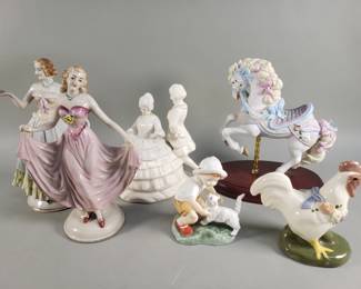 Lot # : 358 - Group of ceramic, and porcelain figures