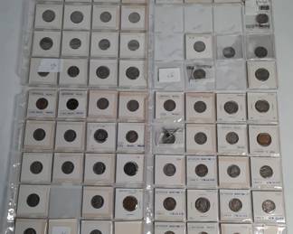 Lot # : 361h - Vintage US nickels and silver war nickels