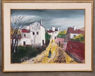 031 Lot 140 Signed Charles de Montfort oil painting on board