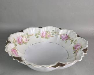 Lot # : 41 - Austrian hand-painted porcelain bowl