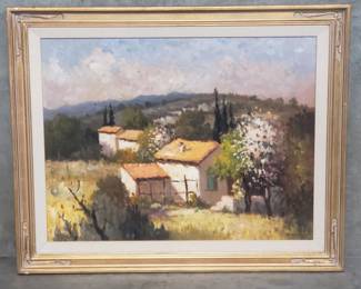 157 Lot 141 Sandrini oil painting on canvas