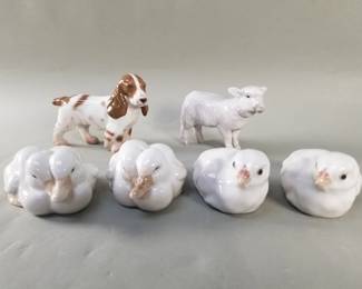 103 Lot 320 Group of royal Copenhagen porcelain figurines