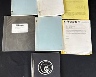 051 Lot 378h Lot of I Robot movie scripts
