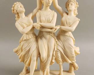 Lot # : 18 - G. Ruggeri "The Three Graces" composite figurine
