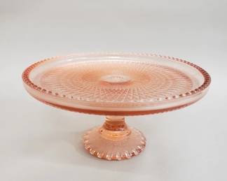 Lot # : 100 - Vintage Carnival glass cake stand