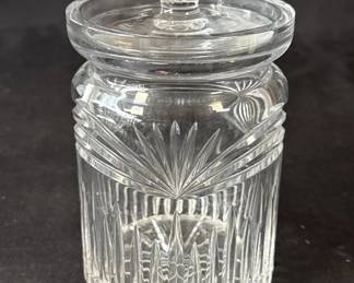 Lot # : 335h - Vintage cut glass candy jar