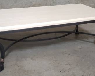 019 Lot 187 Kreiss Palomino coffee table with marble