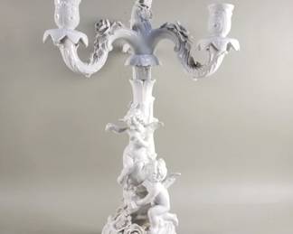 057 Lot 461 Von Schierholz porcelain candelabra
