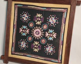 Lot # : 319h - Vintage Indian Shisha Banjara embroidery textile