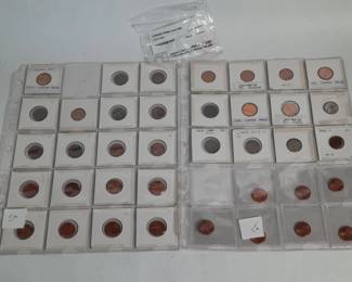 135 Lot 358h 40 vintage US Lincoln cents 1909 VDB proof